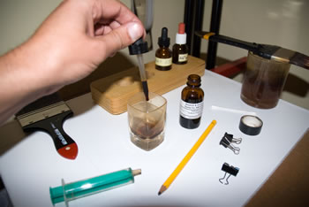 platinum-palladium printing-dry workspace